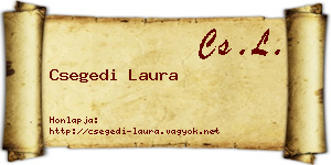 Csegedi Laura névjegykártya